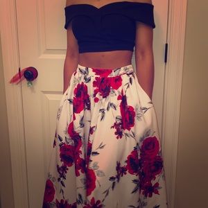 Gorgeous 2 piece flower dress